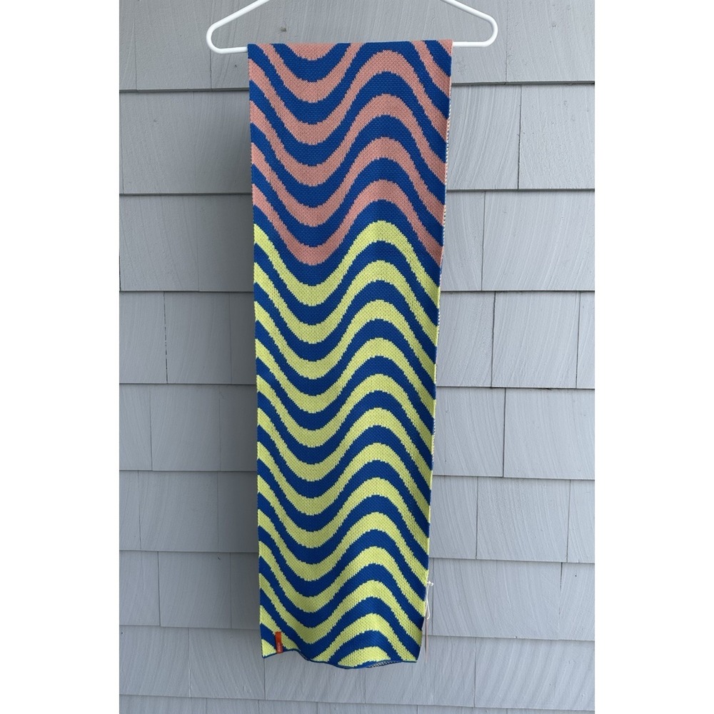 Striped Wave Knit Scarf Verloop - Picture 2 of 8